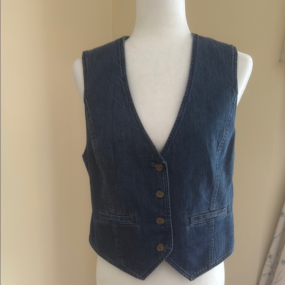 GAP Blue Denim Vest